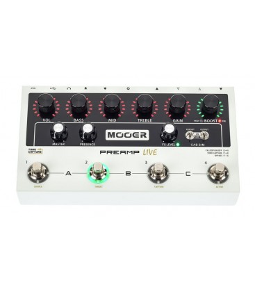 PREAMPLIFICADOR DE GUITARRA MOOER PREAMP LIVE