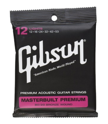 CUERDAS 012 PARA GUITARRA ACUSTICA GIBSON SAG-BRS12